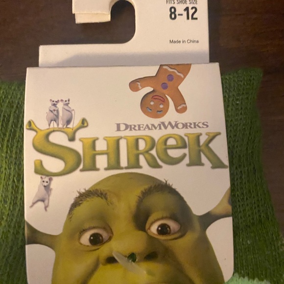 New Men Dreamworks Shrek Green Character Socks size 8-12 - Picture 2 of 4